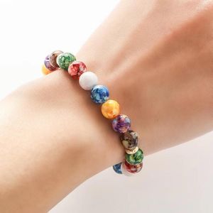 Strand Fashion Volcano Stone dama Bransoletka joga Bilans Energy Energy Beads Kolorowa Bieć biżuterii dla kobiet mężczyzn