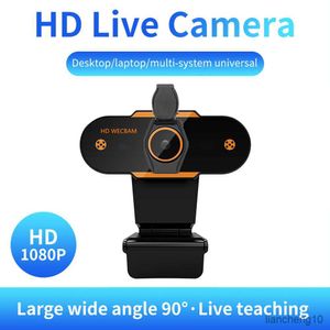 Webcams 1080P Web Camera Auto Focus Webcam Computer PC Camera with for Video Network Office Meeting R230728