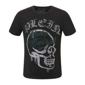 Plein Shirt Style Summer Fashion philipe plein Brand Mens Tops T-shirt Slim Stretch Breathable Phillipe PleinT-shirt 181