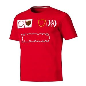 Fato de corrida F1 versão de equipe de fãs de carros de corrida personalizada série de corridas F1 impressa de manga curta esportes casuais de secagem rápida T-shirt219q