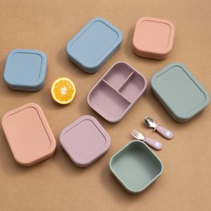 Tazze Piatti Utensili Baby Silicone Alimentazione Bwol Piatto Stoviglie per bambini Microonde Riscaldamento Conservazione fresca Contenitore per il pranzo a tenuta stagna 230727