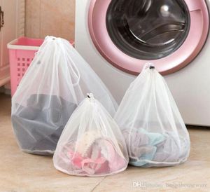 Nylon Washing Laundry Bag Foldable Portable Washing Machine Professional Underwear Bag Laundry Bags Mesh Wash Bags Pouch Basket BH7774419
