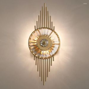 Настенная лампа 2023 Роскошный фон золотой декоративный светодиодный