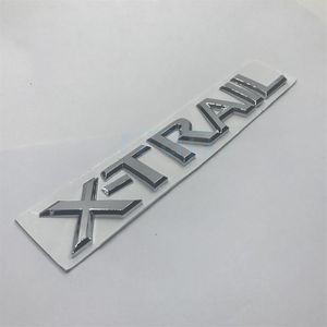 Distintivo emblema posteriore auto 3D Chrome X Trail lettere adesivo argento per Nissan X-Trail Auto Styling233S