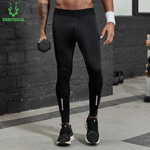 Męskie spodnie Vansydical Compression Pants Mężczyźni biegający rajstości