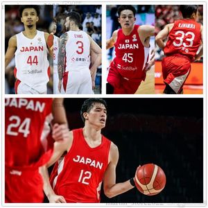 2023 FIBA Japan World Cup Basketball-Trikots 12 Yuta Watanabe 8 Rui Hachimura Yutaro Suda Makoto Hiejima Yuki Togashi Josh Hawkinson Hirotaka Yoshii Yudai Nishida