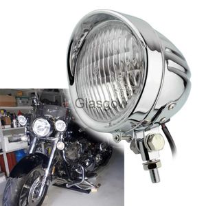 Iluminação da motocicleta Costoms Faróis Retro Vintage HighLow Beam Head Light Para Harley Custom Softail Dyna Cruiser Bobber Chopper Sportster x0728