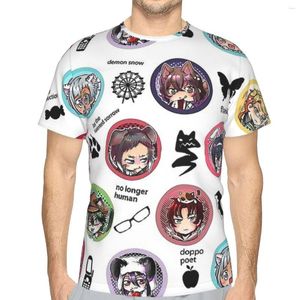 Men's T Shirts Bungou Stray Dogs Nakajima Atsushi Dazai Osamu Polyester TShirts Doggies Kittens Print Homme Thin Shirt Trend Tops