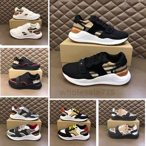 Luxury brand men Casual Shoes Designer Genuine leather vintage classic plaid trainers shoes Vintage fashion weaving cotton cloth trainer for man High quality shoes