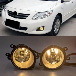 LED Sis Figs Sis Lambası Montajı Sis Far Kapağı Izgara Far Sisli Işığı Toyota Corolla için Çerçeve Çerçeveleri 2008 2009 2012277Z