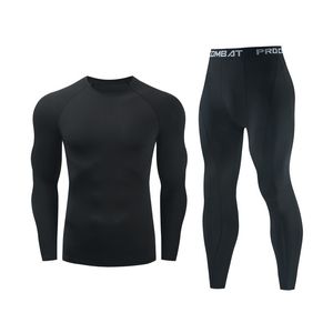 Outros Artigos Esportivos Roupa Interior Térmica Conjuntos Esportivos Fitness Masculino Camiseta de Compressão de Secagem Rápida Camiseta de Manga Longa Meia-calça Leggings Terno de Treino Esportivo 230727