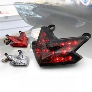 Oświetlenie motocyklowe Motocykl LED tylne światło hamulca Zatrzymaj światło sygnałowe zintegrowane dla Kawasaki ZX6R 20132017 Z800 20132016 Z125 20162021 x0728