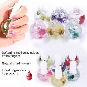 15 ml oljetorkad blommor manikyr verktyg transparent blommor manikyr nagel kutiklar olje kutikelbindning 0,5 oz olje nagelbein näring