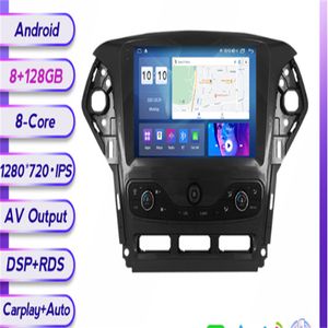 Radio Con GPS Para Coche, Reproductor Multimedia Con Android 11, 8 ГБ + 128 ГБ, 2 DIN, Para fo-rd Mo-Ndeo 2010-2014