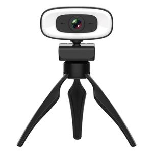 Webcam portatile girevole di grado con microfono per riunioni, computer portatile, webcam, videocamera, registrazione video grandangolare