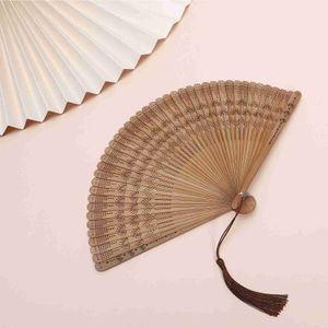 Produtos de estilo chinês ventilador dobrável estilo chinês ventilador de bambu estilo retro ventilador portátil festa dança decoração ventilador