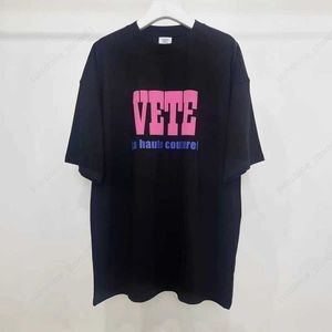 Homens camisetas Vetements e ainda sem data moda camiseta homens 11 mundo vetements mulheres algodão tees vtm vintage manga curta l40