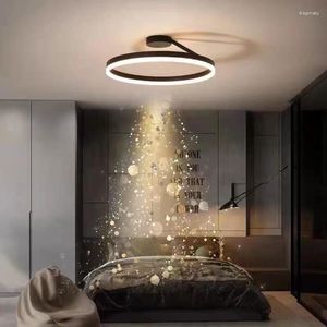 Ceiling Lights Nordic Ring Led Chandelier Dimmable Restaurant Living Room Bedroom Light Home Decor Lighting Fixtures