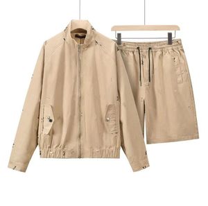 Designer Men's Tracksuits Letters Cardigan Zipper Jacket Coats Luxury Brand Mens Casual Sports Pants Shorts Famous Mens Tracksuits Jackets+Pants Two Piece Set