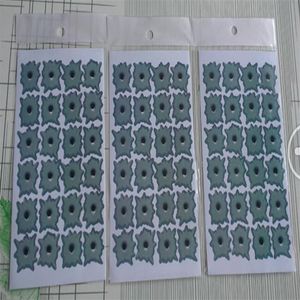 100 Stück / Los Ganze wasserdichte gefälschte Einschussloch-Aufkleber für Auto-Laptop-Fenster-Spiegel-Auto verzieren Aufkleber3359