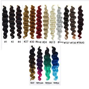 Synthetic Hair Extensions 18inch 1# 1B# 2# 4# 27# 1B/BUG 1B/30 Hair Crochet Big Deep Curly Hair