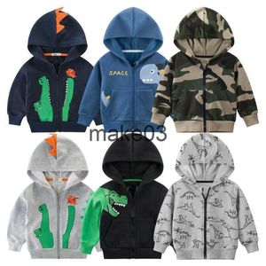 Giacche Autunno Inverno Nuove felpe mimetiche per ragazzi e ragazze Moda manica lunga Cerniera Giacche con cappuccio Cappotti Bambini Abbigliamento esterno J230728