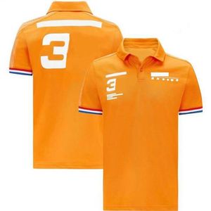 2021 Säsong F1 Racing Polo Shirt Formel 1 Team Factory Uniform Summer Kortärmad T-shirt av samma style252U