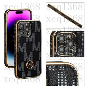 Luxurious Unique Designer Metal Letters Phone Cases For iPhone 15 13Pro 12 14 ProMax 11 xr xsmax fashion desginers iphone 13 pro max case Protection Cover