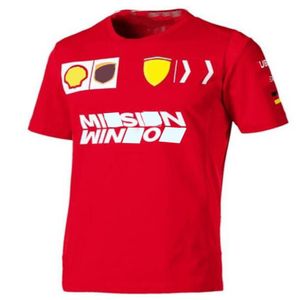 2021 시즌 F1 레이싱 티셔츠 포뮬러 원 자동차 팬 캐주얼 통기성 스포츠 짧은 슬리브 249y