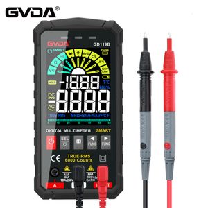 Multímetros Geração GVDA 600V Multímetro Digital Ture RMS AC DC NCV Smart Multimetro Tester Ohm Capacitância Hz Tensão Medidor 230728