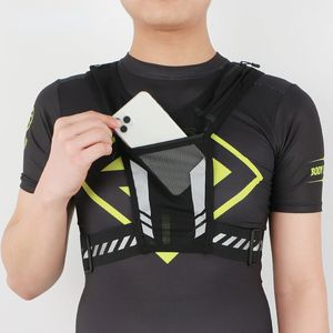 Torby na zewnątrz odblaskowy plecak Universal Lightweight Sport Kamizelka do biegania Karty telefoniczne Bag do joggingu męska kamizelka żeńska 230727