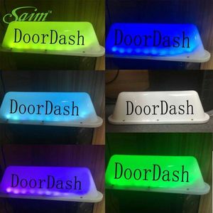 TAXI Car Cab Top Light Strong Magnet Net Car for taxi top light DOORDASH Logo Sign Inverter Taxi Light Lamp267w