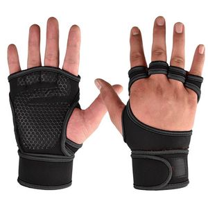 Half Finger Weight Lifting Training Gloves Fitness Sports Body Building Gymnastics Grips Gym oiHand Palm Protector Glove Wear-resi277K
