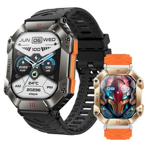 KR80 Relógio inteligente masculino Bússola de tela grande de 2 polegadas 620mAh Bluetooth Chamada Relógios esportivos ao ar livre Fitness Smartwatch masculino