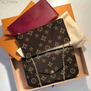 Cosmetic Bags Cases Multi Felicie Pochette M61276 designer makeup bag Women Leather Crossbody luxury Designer men Clutch classic flap Z230731