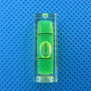 100 sztuk działka zielony kolor mini poziom spirytusowy bąbelek Poziomy poziom kwadratowy akcesoria 10 10 29 mm260l