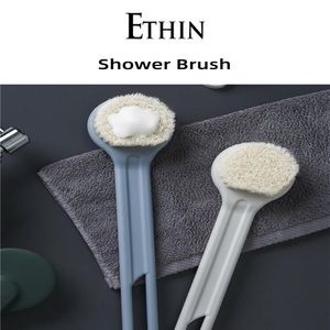 Ethin Body Bath Brushes Massager Bath Shower Back Spa Scrubber Natural Wood Bath Body Brush Cleaning Tool344x