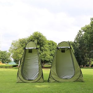 1-2pessoas Portable Privacy Shower Toilet Camping Pop Up Tent Camuflagem UV Function Outdoor Dressing Tenda Pography276d