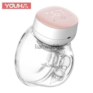 Breastpumps YOUHA P3 Electric Breast Pump Hands Free Wearable Breast Pumps for Breastfeeding Low Noise with 10pcs Milk Storage Bags BPAfree x0726