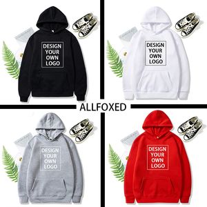 Herrtröjor tröjor din egen design text bild anpassad tröja unisex diy anime tryck hoodies lösa casual hoody kläder sportkläder 230727