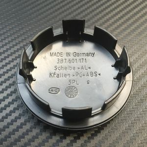 VW 로고 배지 엠블럼을위한 100pcs 65mm 자동차 휠 센터 캡 허브 커버 3B7601171 3B7 601 171 자동차 스타일링310M