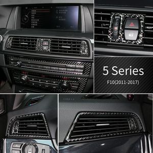 Für BMW F10 Interior Carbon Fiber Trim Refit Dekorative Air Outlet Klimaanlage Abdeckung Aufkleber 5 serie 2011-2017 Accessories2830