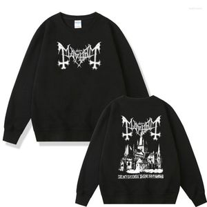 Herren Hoodies The Mayhem Deathcrush Euronymous Dead Varg Graphic Sportswear Männer Frauen Mode Sweatshirt Hip Hop Plus Size Pullover