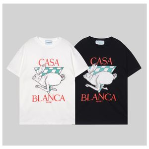 Men'S T-Shirts Mens Designer T Shirt Casablanc Fashion Men Casual Tshirts Man Clothing Street Tennis Club Shorts Sleeve Clothes Luxu Otmsb