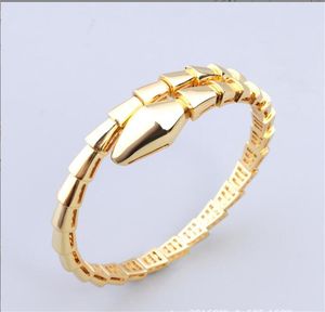 디자이너 Sier Tortue Bangle Bamboo Bone Bracelets 여성 조절 가능한 뱀 전체 다이아몬드 팔찌 3 색 캐주얼 파티 선물 보석