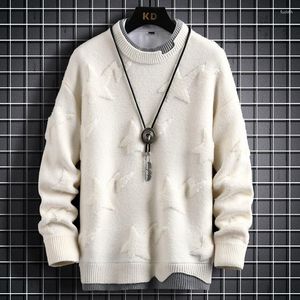 Erkek Sweaters 2023 Kış Koreli Moda Kazak Erkekler Sokak Giyim Yelttaşlığı Kaşmir Kazak Yüksek Uç Kalın Sıcak Erkek Noel