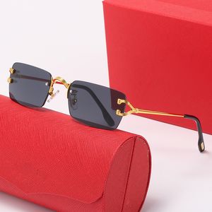 Män solglasögon klassiska märke retro solglasögon lyxig designer Eyewear Metal Frame Designers Sun Glasses Woman With Box KD 245233
