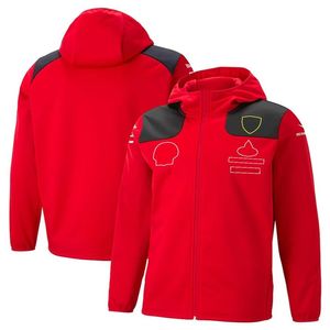 2023 Yeni F1 Takım Zipper Ceket Formül 1 Hoodie Sportswear Açık Mekan Erkek Ceket Gündelik İlkbahar ve Sonbahar Rüzgar Popsili Kapüşonlu JAC230V