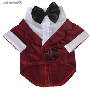 Pug Clothes Dog Wedding Suit Tuxedo Coat Schnauzer French Bulldog Clothing English Bulldog Pitbull Costume Outfits Wholesales L230621