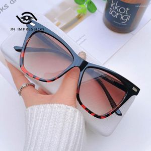 Солнцезащитные очки JN Impression Korean Fashion Cat Eye Ins Personality Rice Nail Retro Square Trend